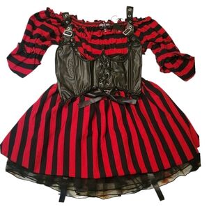 NWT Dolls Kill Pirate Maiden Sexy Halloween Costume Size M/L